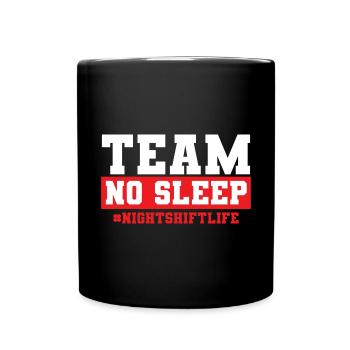 Infirmière de nuit - Mug uni - noir - Devant