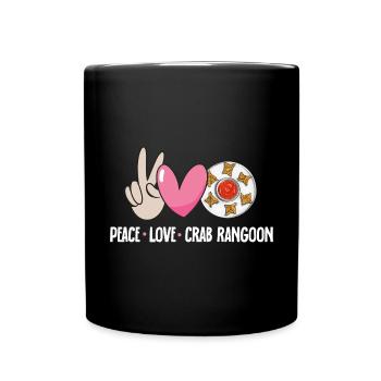 Krabben Rangoon Crab Rangoon - Full Colour Mug - black - Front