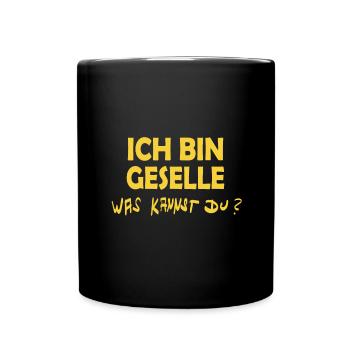 Geschenk für Geselle - Tasse einfarbig - Schwarz - Vorne