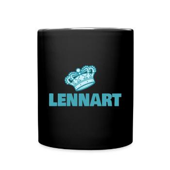 Lennart as a first name - Full Colour Mug - black - Front