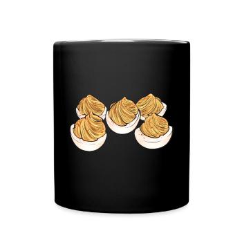 Oeufs farcis Oeufs farcis - Mug uni - noir - Devant