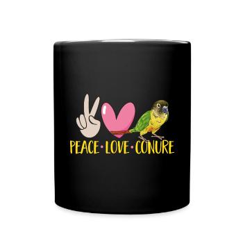Molina Parakeet Parrot Bird Parakeet - Full Colour Mug - black - Front
