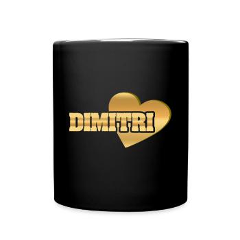 Dimitri d’or - Mug uni - noir - Devant