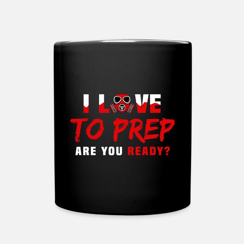 J’adore me préparer à la survie - Mug uni - noir