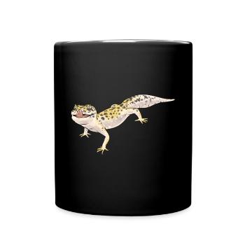 Gecko léopard Gecko reptile gecko de compagnie - Mug uni - noir - Devant