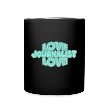 Gift for Journalist - Full Colour Mug - black - Front