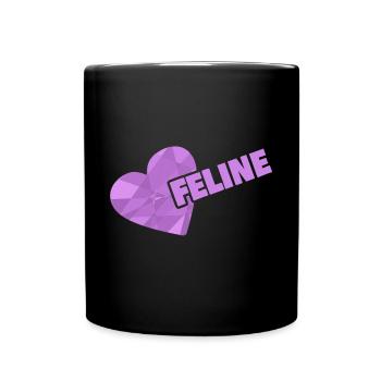 Geschenk für Feline - Tasse einfarbig - Schwarz - Vorne