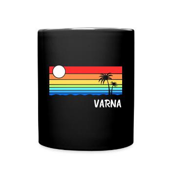 Varna Sunrise Design Bulgarien Balkan Urlaub - Tasse einfarbig - Schwarz - Vorne