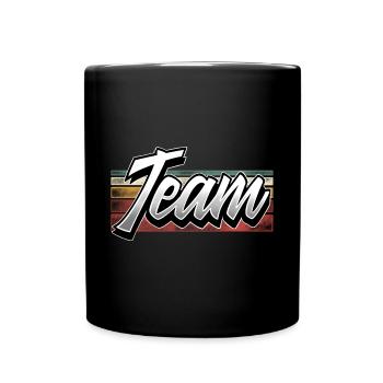 Team - Tasse einfarbig - Schwarz - Vorne
