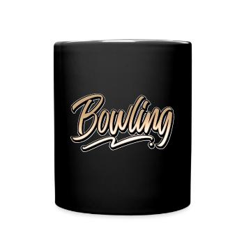 Bowling - Mug uni - noir - Devant