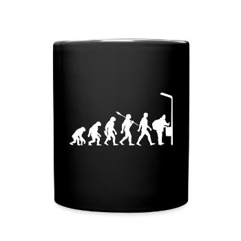 Evolution - Flaschen sammeln - Armut - Tasse einfarbig - Schwarz - Vorne