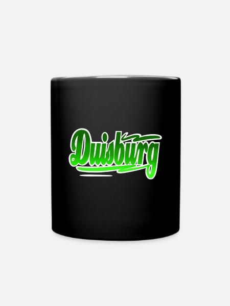 Duisburg - Tasse einfarbig - Schwarz