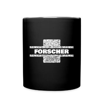 Beruf Forscher - Tasse einfarbig - Schwarz - Vorne