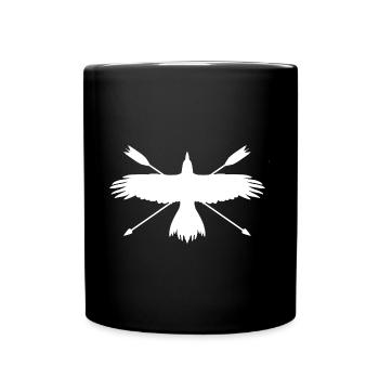 Archery shirt and sticker. Archer - Full Colour Mug - black - Front