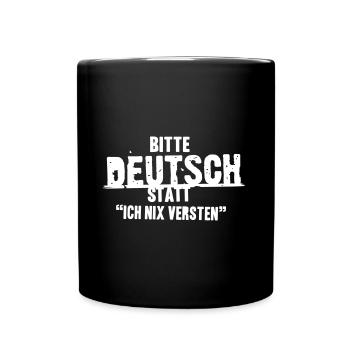 PLEASE GERMAN - Full Colour Mug - black - Front