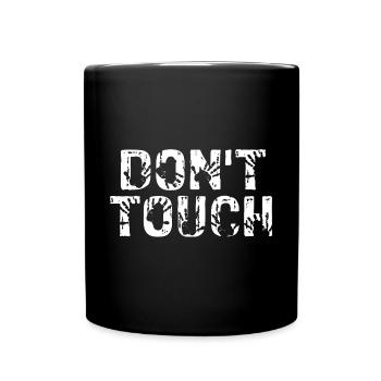 Ne touchez pas votre bébé enceinte - Mug uni - noir - Devant