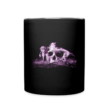 Skull tree - Full Colour Mug - black - Front