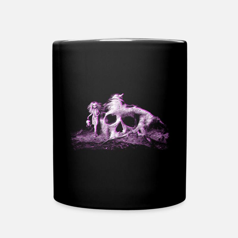 Totenkopf Baum - Tasse einfarbig - Schwarz