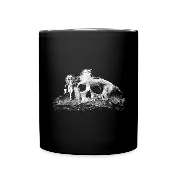 Skull tree - Full Colour Mug - black - Front