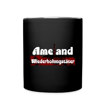 traditionell immer ameland urlaub - Tasse einfarbig - Schwarz - Vorne