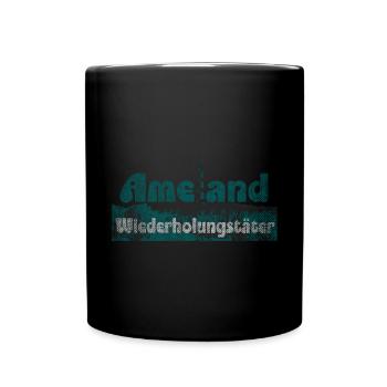 URLAUB AUF AMELAND - Tasse einfarbig - Schwarz - Vorne