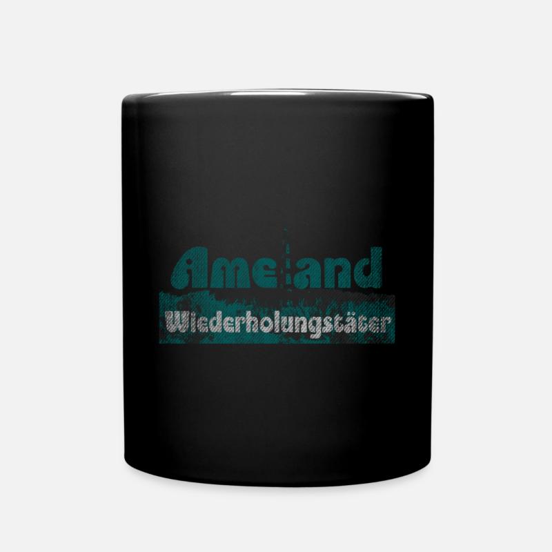 URLAUB AUF AMELAND - Tasse einfarbig - Schwarz