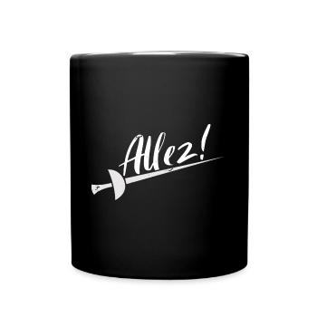 Fechten Fechten - Tasse einfarbig - Schwarz - Vorne