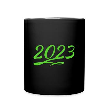 2023 - Tasse einfarbig - Schwarz - Vorne