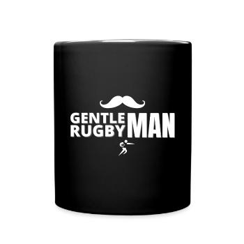 Rugby humour idée cadeau joueur de rugby rugbyman - Mug uni - noir - Devant