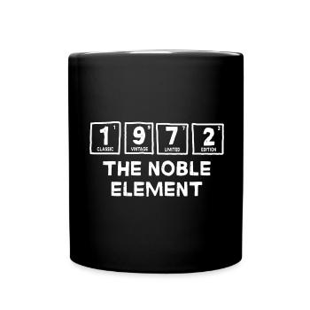 Le Noble Élément, 1972 Anniversaire 50 Ans - Mug uni - noir - Devant
