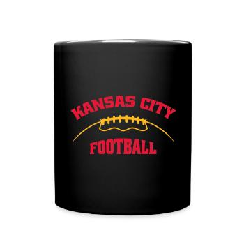 Kansas City Football - Full Colour Mug - black - Front