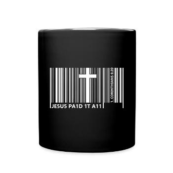 Jesus Paid It All - Full Colour Mug - black - Front