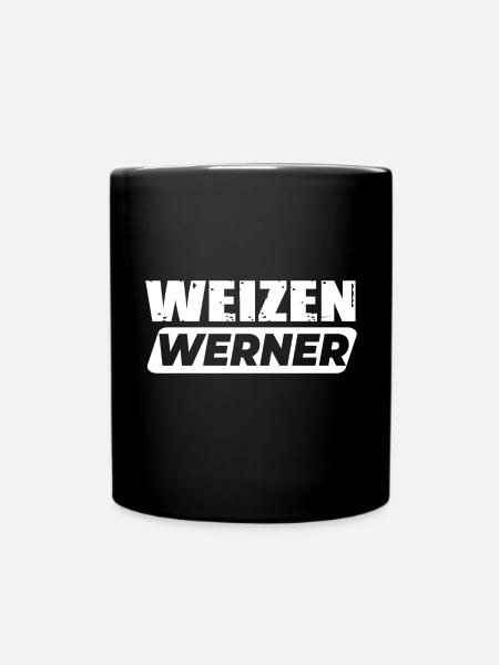Weizen Werner - Tasse einfarbig - Schwarz