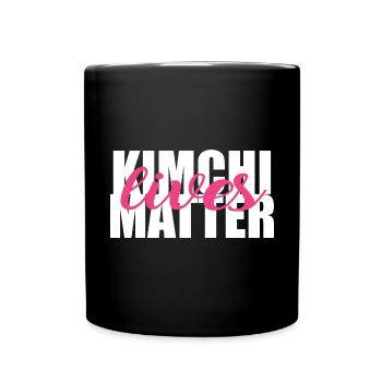 Kimchi Lives Matter Food Lover Gift - Full Colour Mug - black - Front