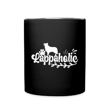 Finnish Finnischer Lapphund Lappaholic - Tasse einfarbig - Schwarz - Vorne