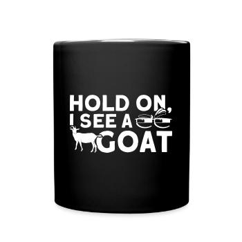 Vintage Retro Goat Breeder Goat Goat Lover - Full Colour Mug - black - Front