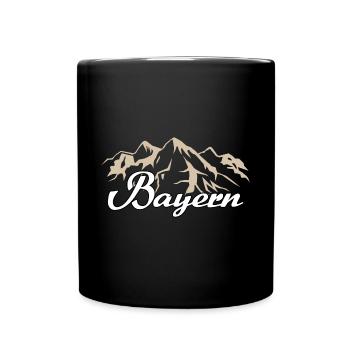 Bavaria Bayer Mountains Tradition Home Gift - Full Colour Mug - black - Front