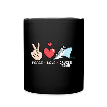 Kreuzfahrt - Tasse einfarbig - Schwarz - Vorne