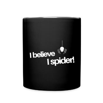 Je crois que je spider - Mug uni - noir - Devant