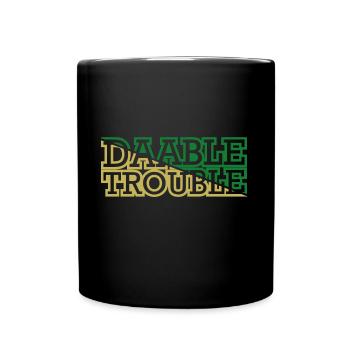 DAABLE TROUBLE Font - Tasse einfarbig - Schwarz - Vorne