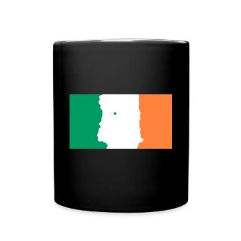 Irland - Tasse einfarbig - Schwarz - Vorne