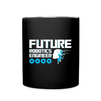 Robot Robotics Engineer Costume Robot - Full Colour Mug - black - Front