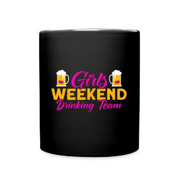 Trauzeugin Mädelsabend Party Damen Geschenk - Tasse einfarbig - Schwarz - Vorne