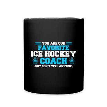 Sports Players Ice Hockey Coaches Gift - Full Colour Mug - black - Front