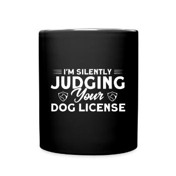 Animal inspector strays catch gift - Full Colour Mug - black - Front