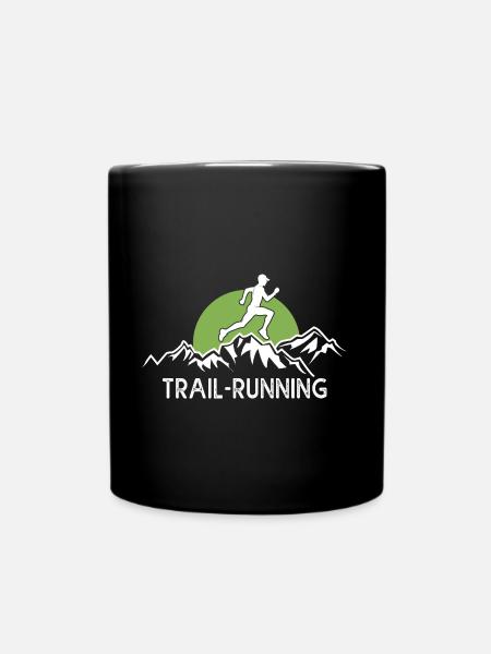 trail running course à pied nature montagne - Mug uni - noir