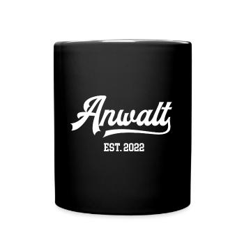 Anwalt seit 2023 Anwälte Rechtsanwalt Staatsanwalt - Tasse einfarbig - Schwarz - Vorne
