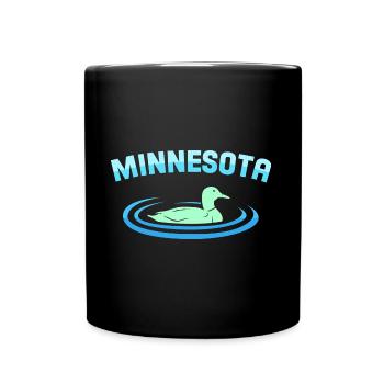 Duck Minnesota Design für stolze Minnesotaner - Tasse einfarbig - Schwarz - Vorne