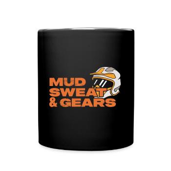 Mud Sweat & Gears ATV Design für Quad-Fahrer - Tasse einfarbig - Schwarz - Vorne