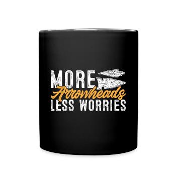 Arrowhead Hunting Arrowhead Collector - Full Colour Mug - black - Front